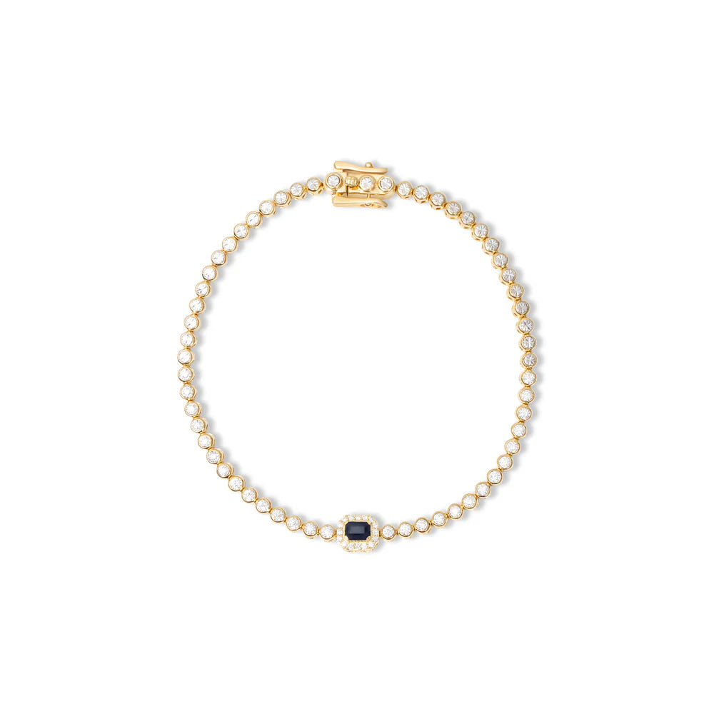 BLUE SAPPHIRE TENNIS BRACELET