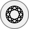 Diamond Round - Natural - 0.5 - thumbnail