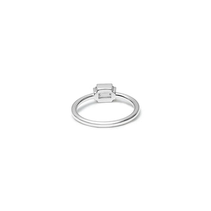WHITE GOLD MINI BAGUETTE RING