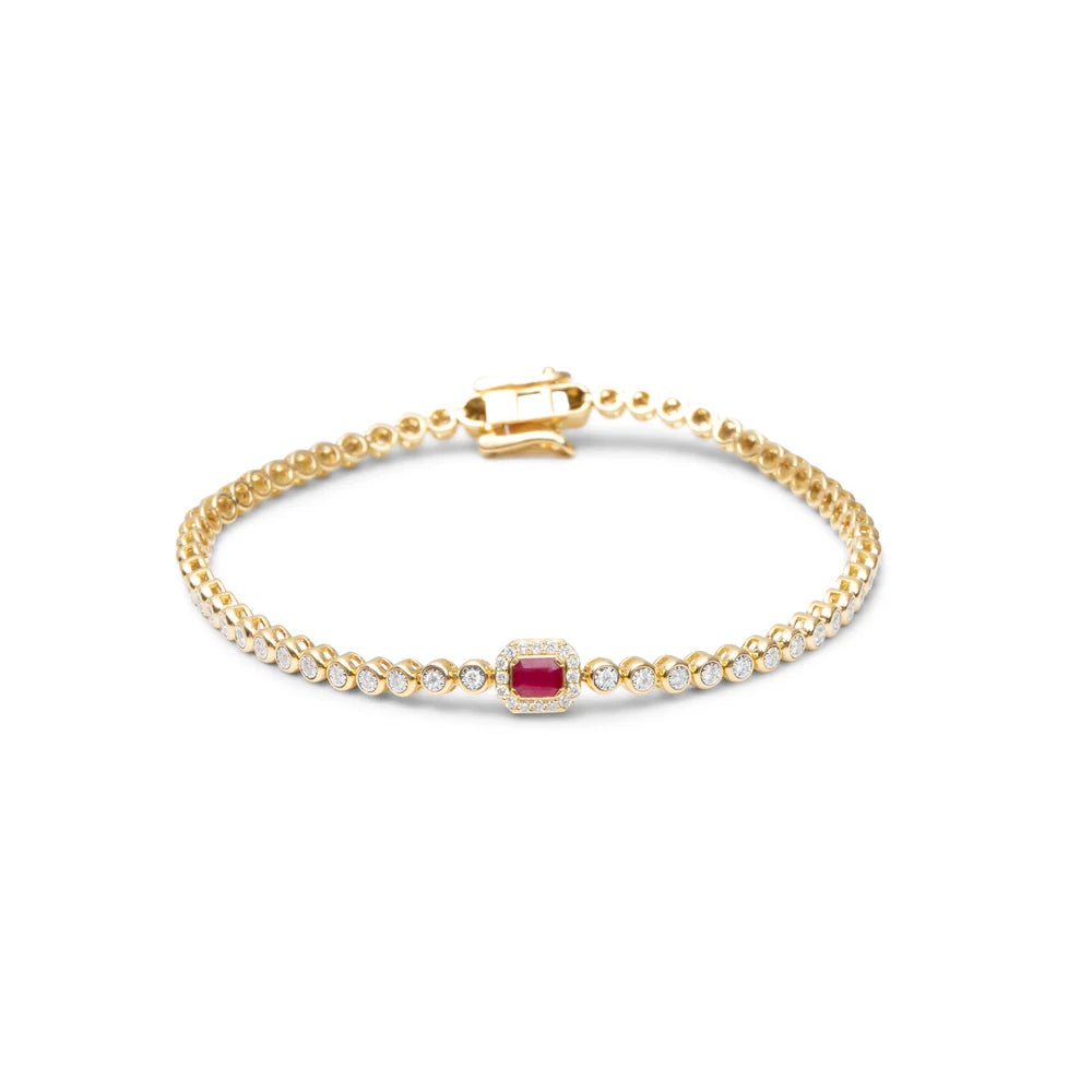 RUBY TENNIS BRACELET