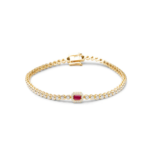RUBY TENNIS BRACELET