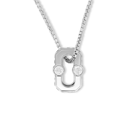 VARSITY UMLAUT BLUE SAPPHIRE PENDANT